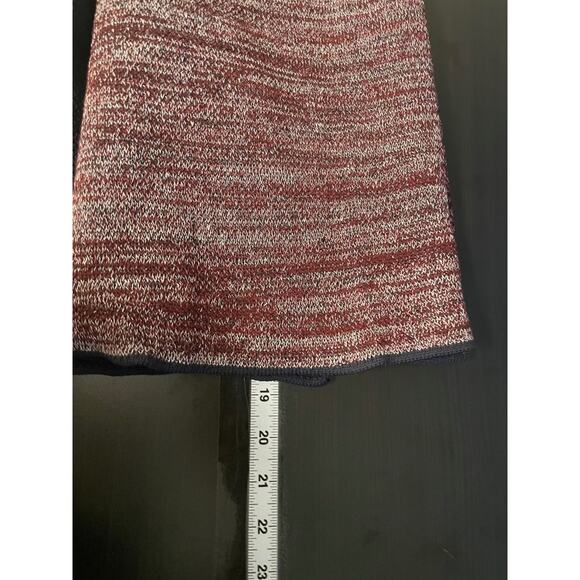 Isabel Marant Womens Mini Skirt Size EU 38 US 6 Maroon Knit Faux Wrap NWT FLAW - Picture 9 of 10